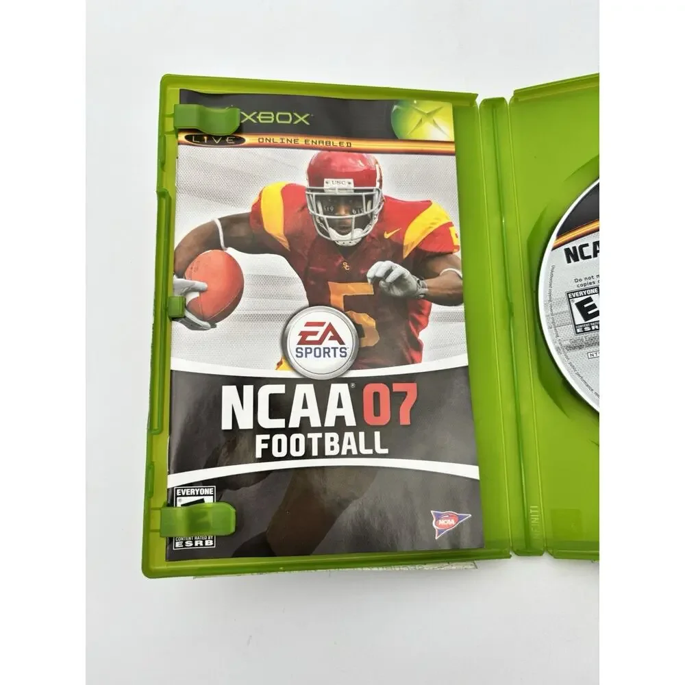 NCAA Football 07 (Microsoft Xbox, 2006) Complete CIB Tested Works VG Condition